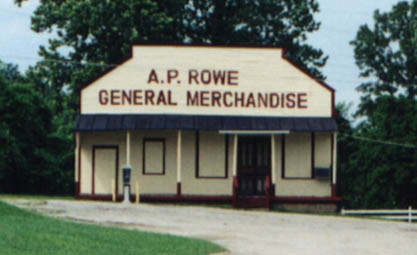 A. P. Rowe general Store and Post Office Building now stands vacant.